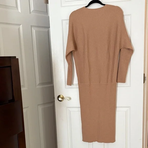 Banana Republic Long Sleeve Tan Dress - Picture 3 of 5